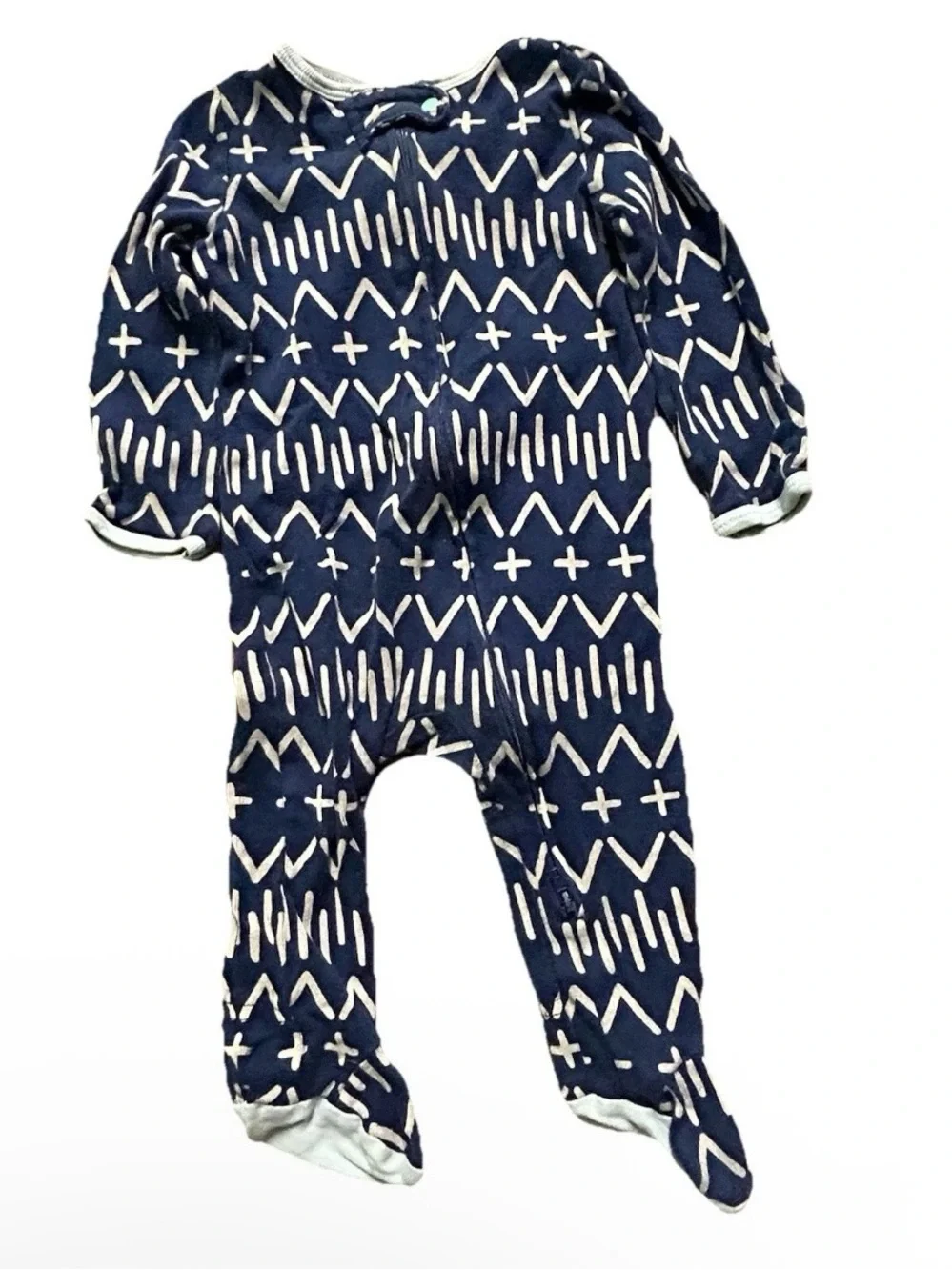 Baby Girl Footie Pajamas Fleece Cotton 2 Way Zipper Size 3-6 Months